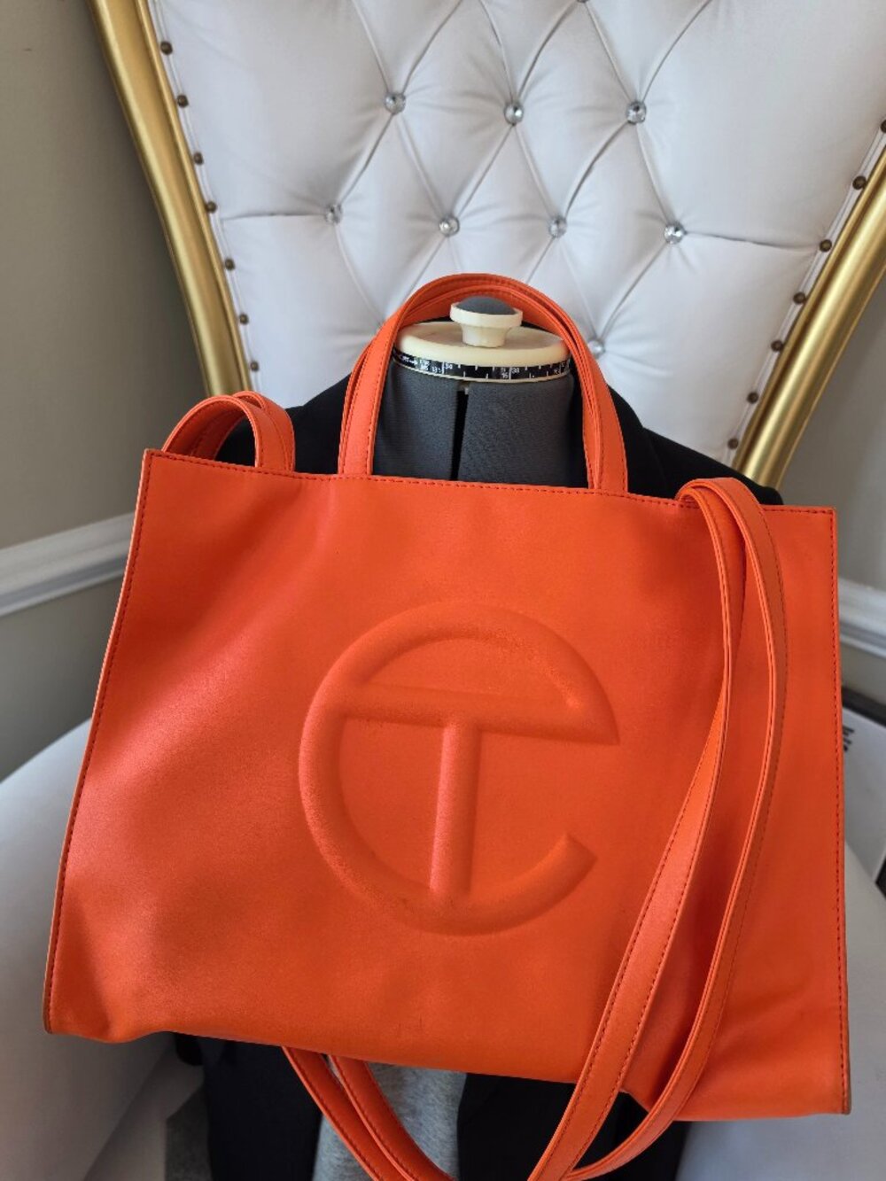 USED MEDIUM ORANGE TELFAR BAG
